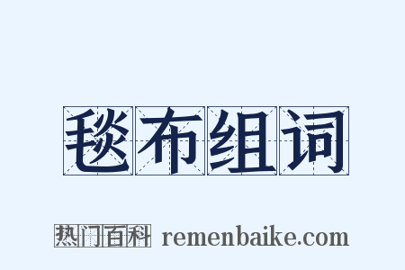 毯布组词是什么意思的图片